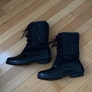 Sporto fur lined rain & snow winter boots- lace up